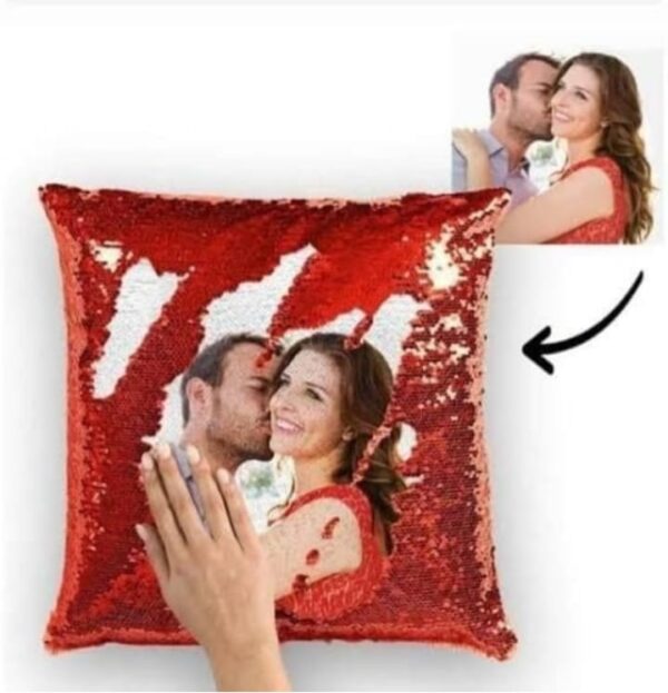 sequin magic pillow square shape