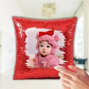 sequin magic pillow square shape