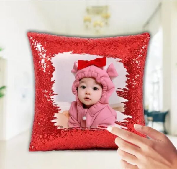 sequin magic pillow square shape