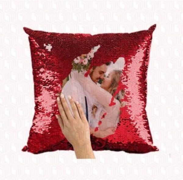sequin magic pillow square shape