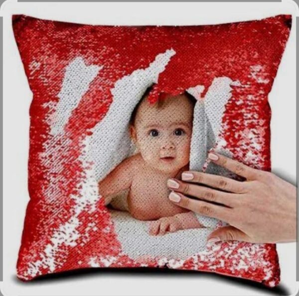 sequin magic pillow square shape