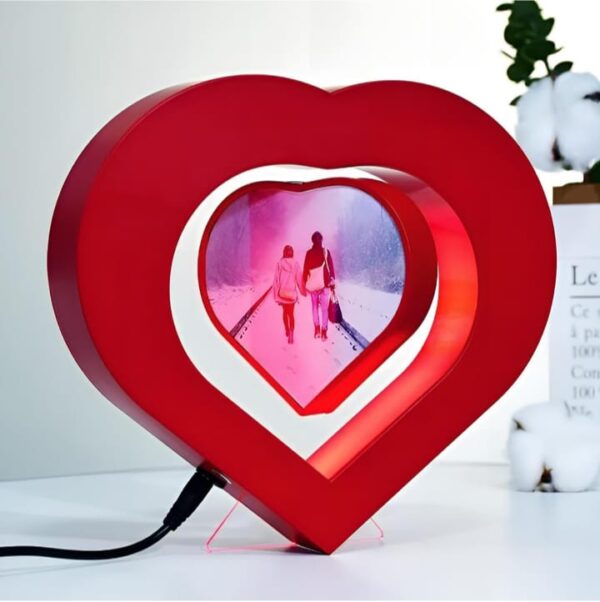 twin heart rotating lamp